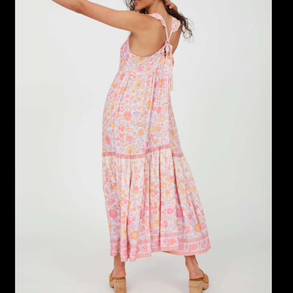 Arnhem Sophia MIdi Strappy Peony Dress - Picture 12 of 16